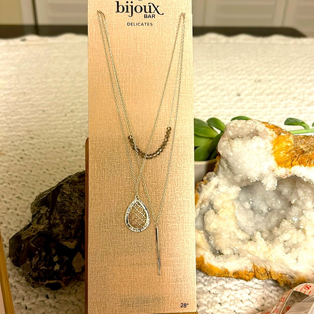 Bijoux Bar Delicates Long  Necklace 28”